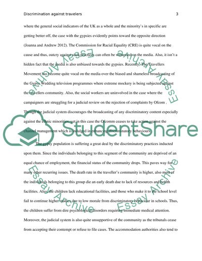 Social Policies Aimed Towards Addressing Discrimination Against Travelers