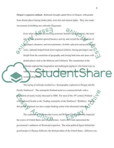 Oregon History between 1750 and 1900