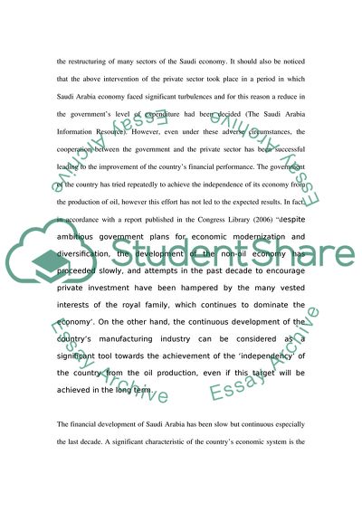 Economy of Saudi Arabia