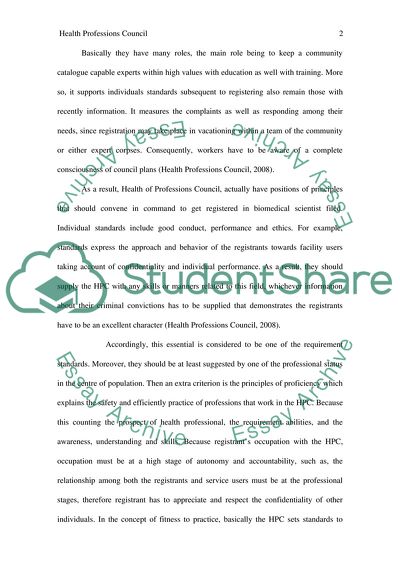 Health Professions Council