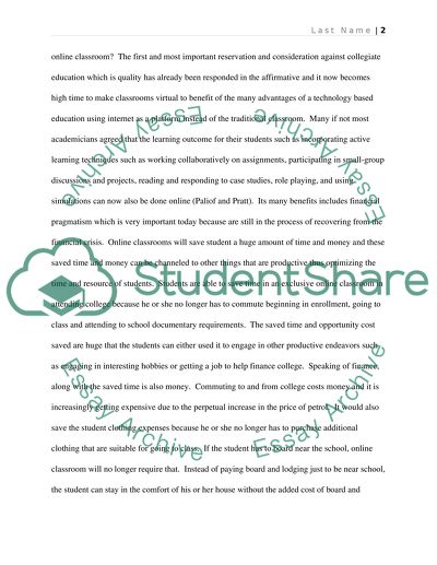 Education in Online Environment