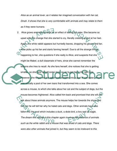 Human and Animal Interrelationships in Wonderland