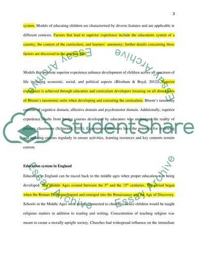 English and Saudi Arabian Models of Primary Education