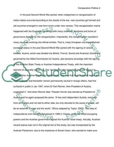 Austrian State Treaty and Policy on Neutrality