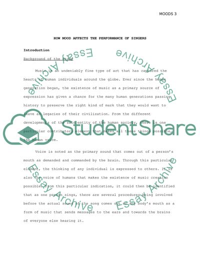 How Mood Affects the Performance of Singers