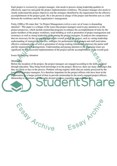 Mentorship and Coaching as Ways of Knowledge Transfer in the Process of Project Implementation