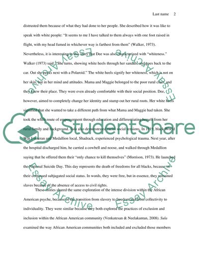 Social Tensions with the African American Community in Sula and Everyday Use