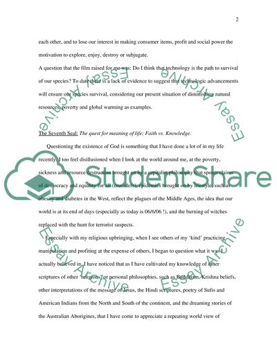 One Voice of the Cosmic Fugue: Developing a worldview