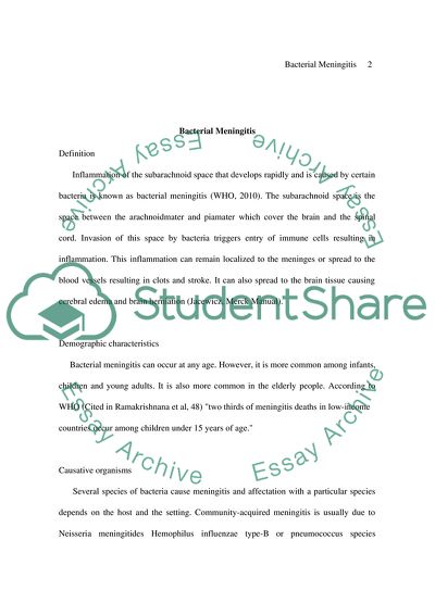 Bacterial Meningitis