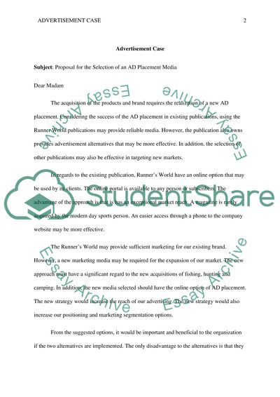 Selection of an AD Placement Media