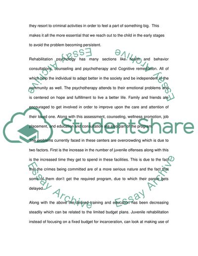 Treatment Programs for Juvenile Delinquents