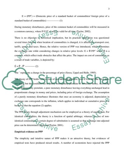 Do We Expect the PPP Theory to Hold in Real World