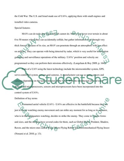 Unmanned Aerial Vehicles: Current Trends and Future Uses