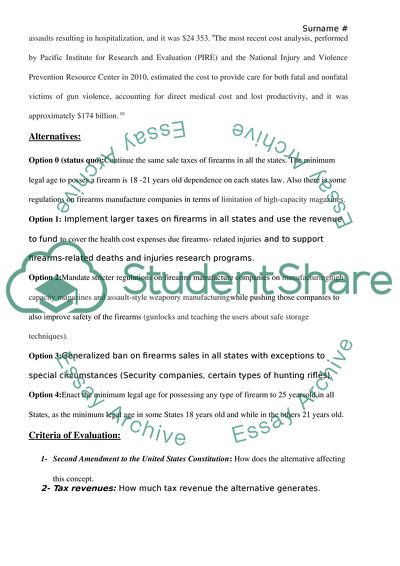 Firearms: Mortality and Morbidity
