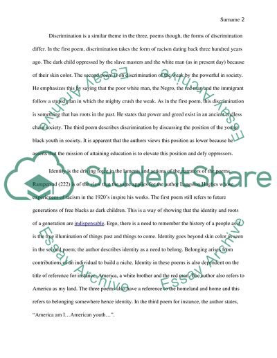 Three Poems by Langston Hughes