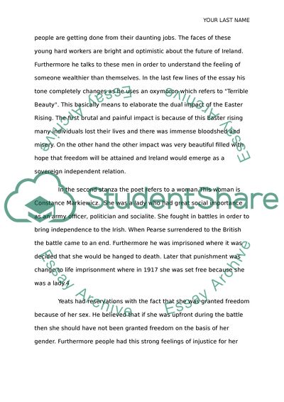 English Essays Easter By William Butler Yeats Essay Writing For High School Students also Essay Science And Religion Easter By William Butler Yeats Essay Example Topics And Well Learn English Essay