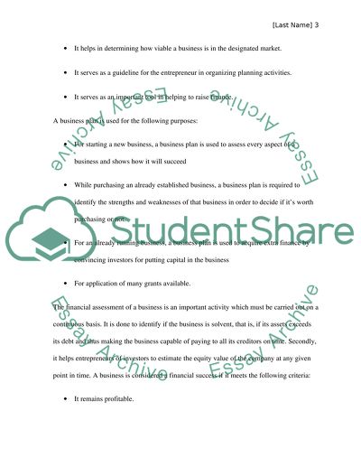 The Importance of a Financial Plan for a Business