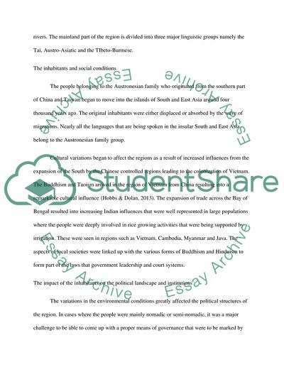 South And East Asia - Environment And Society