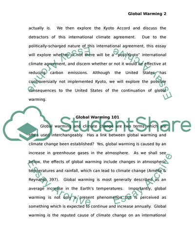 The Impacts Of Global Warming And Ways To Avoid Them