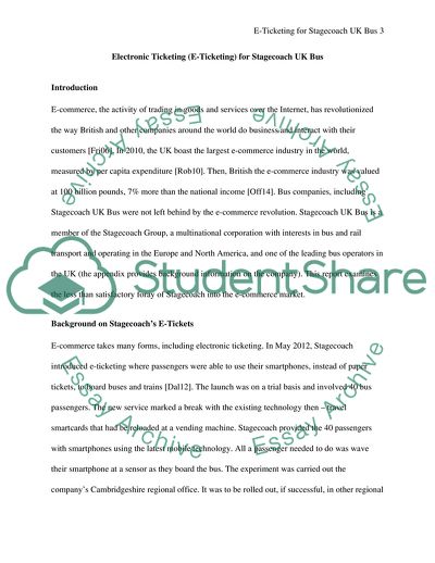 Electronic Ticketing for Stagecoach UK Bus