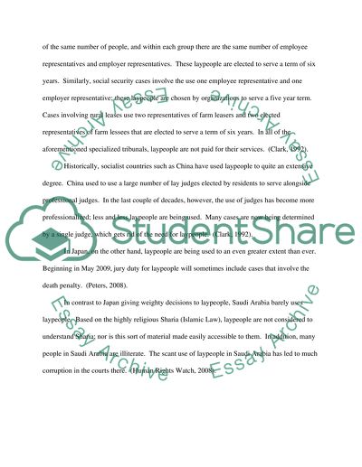 The Organization of Lawyers and Judges