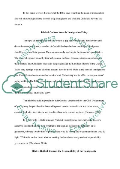 Theology of Immigration