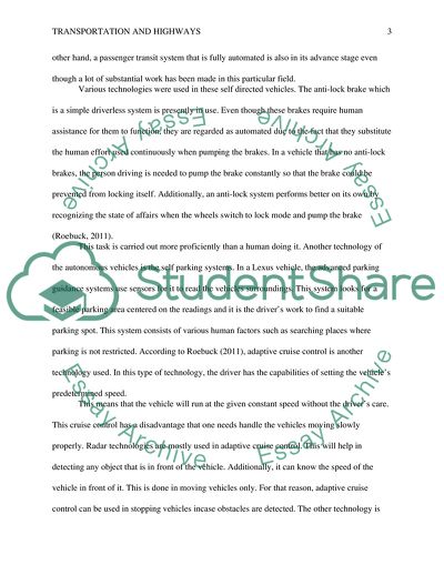 Transportation and Highways