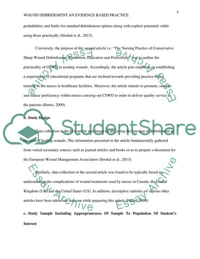 Wound Debridement: an Evidence Based Practice