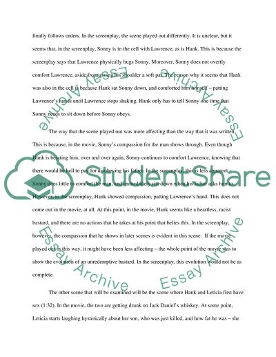 Screenplay/Movie Report of Monsters Ball(2001)