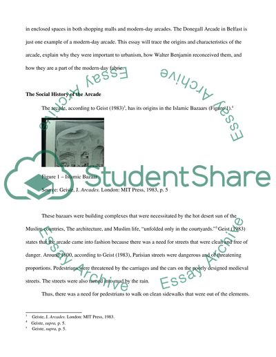 The Origin and Development of Arcades