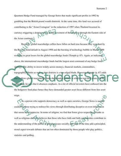 The Views of George Soros