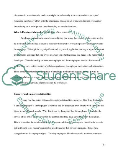 Employee Motivational Strategies