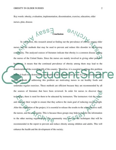 Obesity in Older Nurses