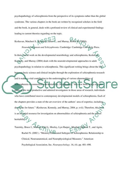 Abnormalities of Schizophrenia