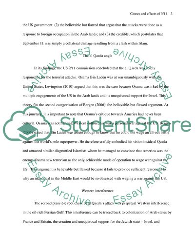 Causes and Effects of 9/11