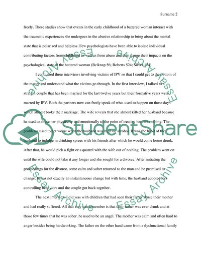 Domestic Violence and Battered Woman Syndrome