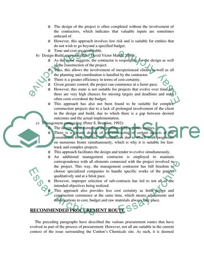 Three Different Types of Procurements