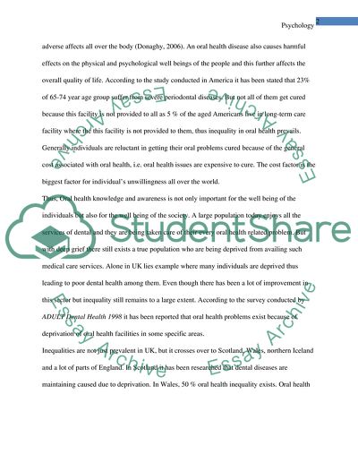 The Main Determinants of Oral Health Inequalities