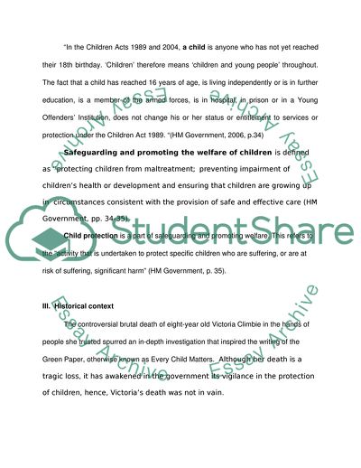 The Special Place of Children in Society