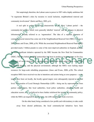 Urban Planning Perspectives