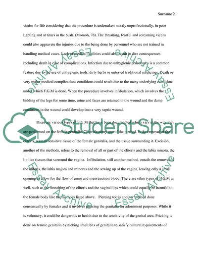 Female Genital Mutilation