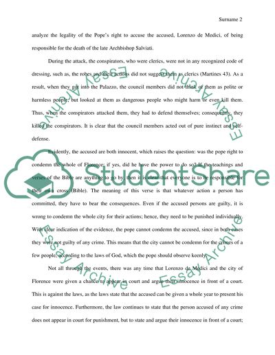 Pazzi Conspiracy Consilium