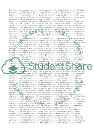 Finance International Transactions