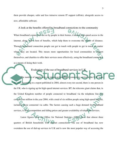 Evaluation on Usage of Home Broadband in the UK