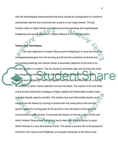 Aviation Rescue and Firefighting