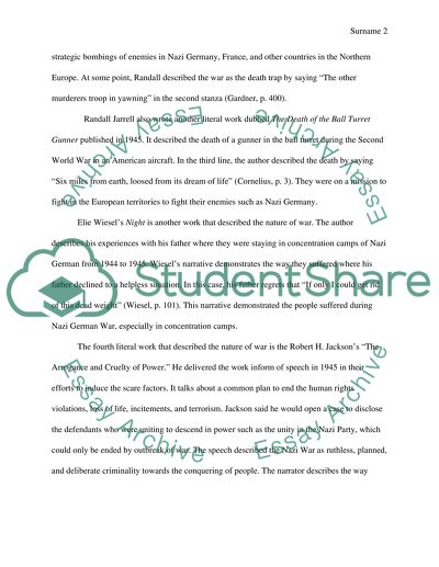 The four works that communicate about the nature warfare