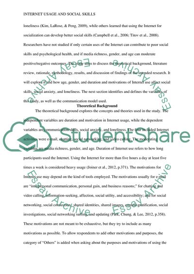 Do Duration and Motivations of Internet Use Improve Social Skills