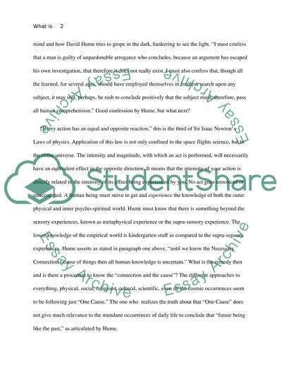 What Is Humes Theory Regarding Causation How Does It Show The Limits Of Human Understanding