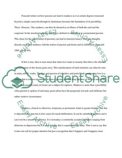 Discuss Love and Passion in relation to either Contemporary Art