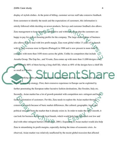 Growth Strategy for Zara